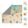 Sea Turtles Beach Dish Drying Mat for Kitchen Counter Washable