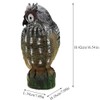 Solar Powered Owl Hunting Decoy Bird Scarer Deterrent Pest Control