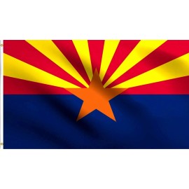 Premium FLags 3x5 State of Arizona Flag 3'x5' House Banner Grommets Polyester Fade Resistant