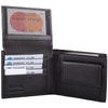 Mens Soft Nappa Leather RFID Bi-Fold Wallet with Multiple Features