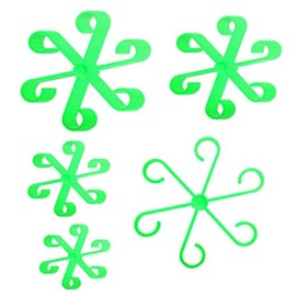 40 Pcs Plant Stem Support Set, Plant Stabilizer for Indoor Plants, Reusable Plastic Climbing Growth Accessories, Houseplant Stem Trellis Stakes Holders for Flowers Leaf Hook (40)