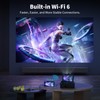 Projector with WiFi and Bluetooth,7-inch Touchscreen,Built-in Android System,Not Just a