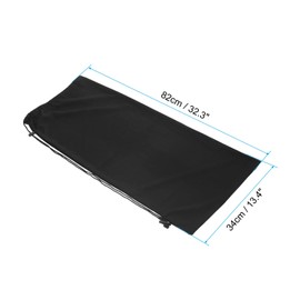 PATIKIL Tennis Racquet Bag, Velvet Pouch Tennis Racquet Cover Bag Single Shoulder Durable Lightweight Unisex Design for Tennis Players, Black