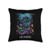 Meowmaid Mermaid Cat Throw Pillow