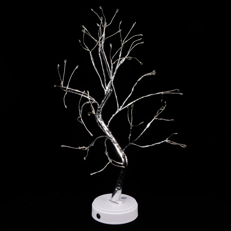 108LED Bonsai Tree Lamp Copper Wire Battery USB Powered Touch
