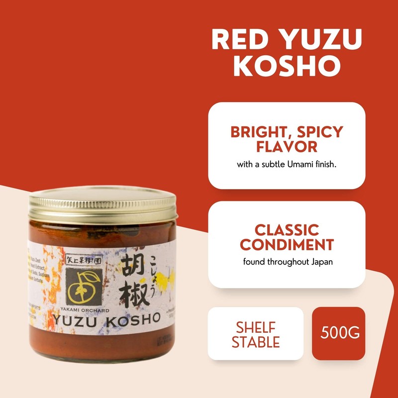 Yakami Orchards Yuzu Kosho, Red Chili Pepper and Citrus Paste