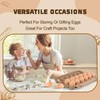 DecarDamai 100-Pack Bulk Empty Egg Cartons for Storage, 12-Count Natural
