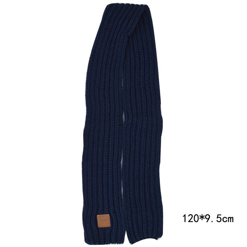 LA HUATE Kids Scarves Autumn Winter Wool Knit Scarf Warm