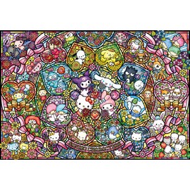 [Made in Japan] Beverly 1000-088 Piece Jigsaw Puzzle Sanrio Characters Stained Glass (19.3 x 28.3 inches (49 x 72 mm),