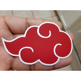 Akatsuki Symbol Naruto Sticker Vinyl Decal Great for Windows/Laptop Waterproof!