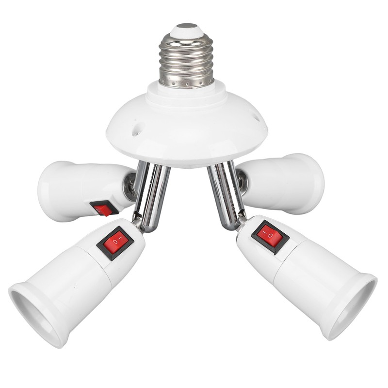 Light Splitter Socket 4 in 1 Bulb Splitter E26 E27