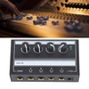 4 Channel Sound Mixer HA400A Ultra Low Noise Professional Monitor