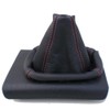 TK - 107 Shift Boot Lever Cuff Real Leather Black
