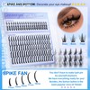 Geeneiya 5 Styles Lash Clusters Kit, Volume/Mega/Full/Bottom Eyelash Clusters Extensions