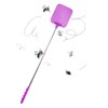 Plastic Telescopic Fly Swatter, Stainless Steel Telescopic Rod Bezel, Mosquito