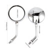 Universal 10mm Chrome Rearview Mirrors Motorcycle Motocross Scooter E-bike Racing