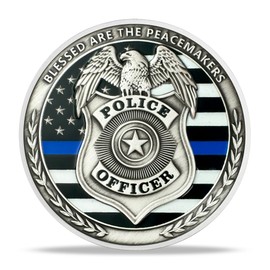 RYUKENLM Grim Reaper Police Challenge Coin Thin Blue Line Coins Law Enforcement Appreciation Tribute Thank You for Your Service Appreciation Gift Token for Police Offices