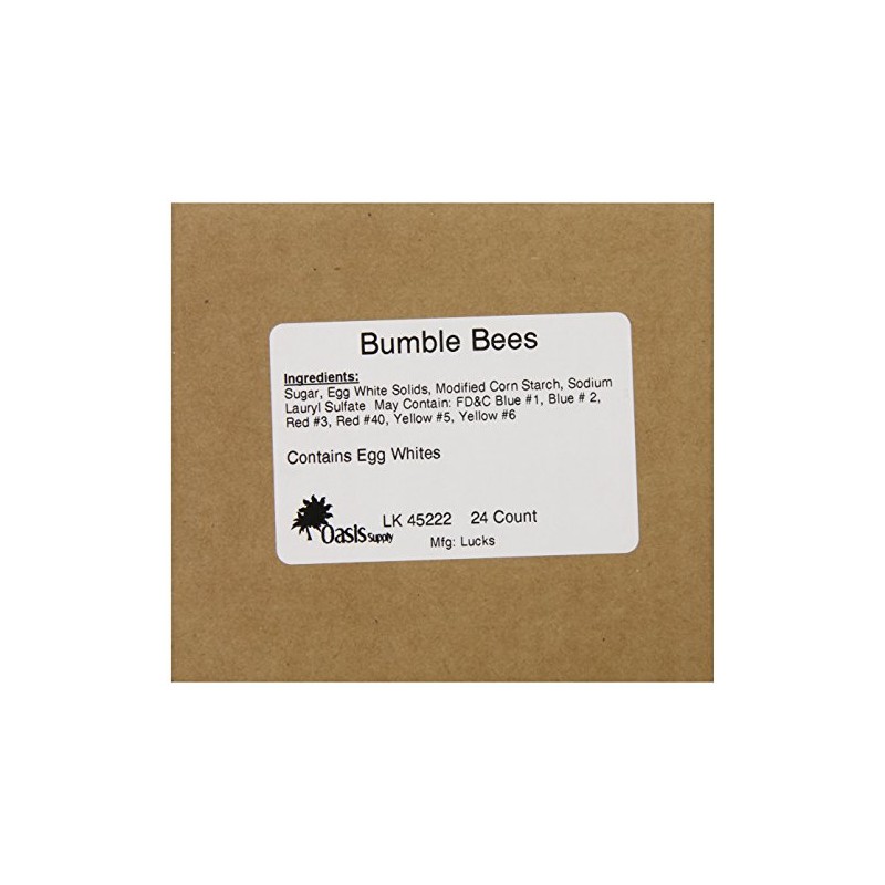 Oasis Supply Sugar Decorations, Bumble Bee, 24 Count