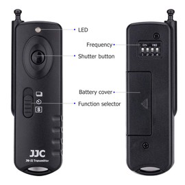 JJC JM-C Wireless Shutter Release Remote Control for Canon EOS R10 R7 R6 R 90D 80D 77D 70D 250D 850D 800D 750D 550D 1500D, G1X G3 X G5 X G10, HS SX60 SX70 M5 M6 Camera Canon RS 60E3
