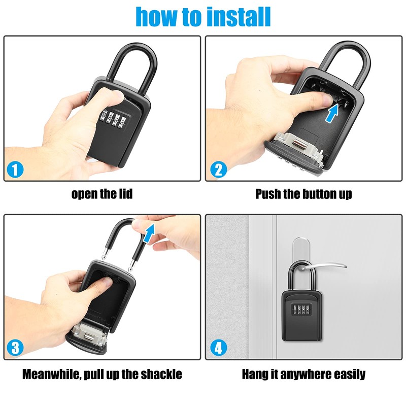 Key Lock Box, [No Installation Require] Diyife for Keys with