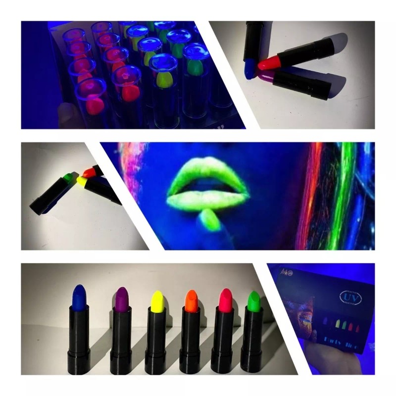 Electric Monster Kit Maquillaje Neón Festivales Eventos Fiesta Tema 64