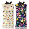 GLOBLELAND Pack of 2 Colourful Soft Glasses Case with Floral