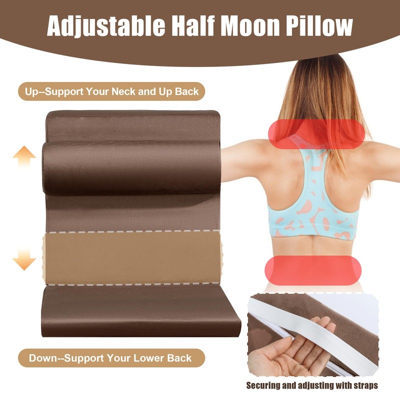 HOMBYS 5-in-1 Recliner Seat Cushion for Elderly+Lumbar Support Pillow +