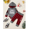Fommy Newborn Baby Boy Clothes Outfits Little Brother Letter Print