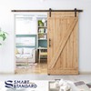 SMARTSTANDARD 8 FT Heavy Duty Sturdy Sliding Barn Door Hardware
