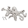 NKlaus Maritime octopus hook 14 x 9 cm nickel-plated brass