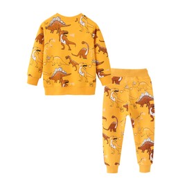 SERENYOU Kids Tracksuit Boys Sweatshirt Joggers Suit Girls Jumper Jogging Pants Set Unisex Activewear Set 2-3 Years Style 7