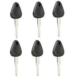 BAQI Replacement Ignition Keys for Volvo 777 Excavator, 777 Model Heavy Equipment Key Pack of 6