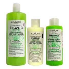 Bergamota Kit Shampoo, Acondicionador Y Gel Florigan