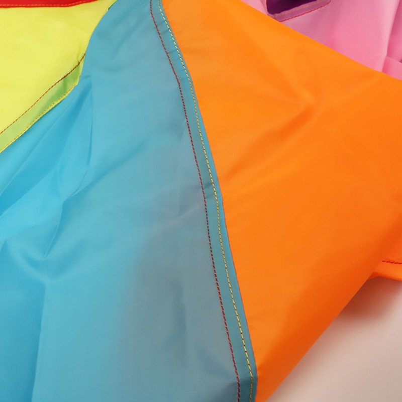 Kids Rainbow Parachute Physical Exercise Sensory Training Kindergarten Outdoor Group