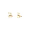 Elli Minimal 925 Silver Initial Letter S Stud Earrings, Sterling
