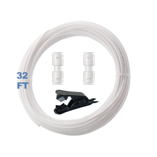 Ice Maker Fridge Installation Line Kit（4FCS）1/4" O.D.32 FT Water Line