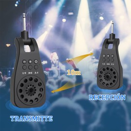 Sistema Inalámbrico para Guitarra，Mini amplificador de guitarra eléctrica de 5 W,con 4 efectos incorporados, reverberación de sobremarcha de distorsión limpia, amplificador de práctica Bluetooth