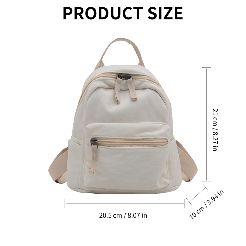 Mayoii Canvas Mini Backpack Small Backpacks for Women Small Rucksack