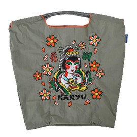 Ball & Chain 334001 Medium Size Flower Willow Calyu Shopping Bag Eco Bag, MS GRAY