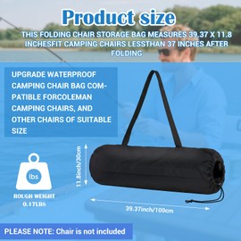 2PCS 39" Large Camp Chair Replacement Bag Portable Camping Folding