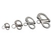 POFET 52mm-316 Stainless Steel Fixed Snap Shackle Spring Shackles, Hand