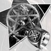 JewelryWe Men's Lucifer Sigil Ring: Satanic Hypoallergenic Stainless Steel Baphomet