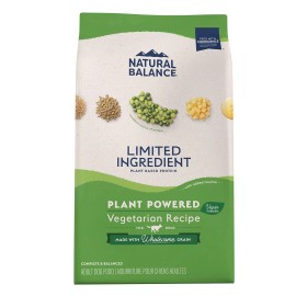 Natural Balance Vegetarian Dry Dog Food 4 Pound Plant Based Protein Formula