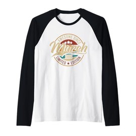 Awesome Since March 1986 | 40 years old | 40th Birthday Raglan Baseball Tee