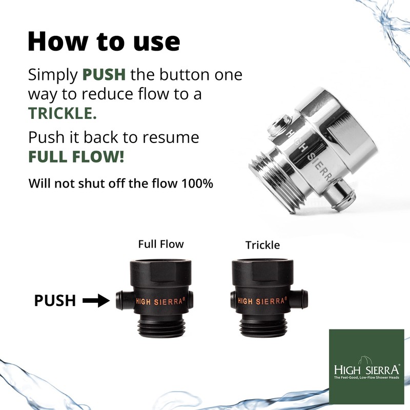 High Sierra® - Shower Head Pause & Pressure Control Valve