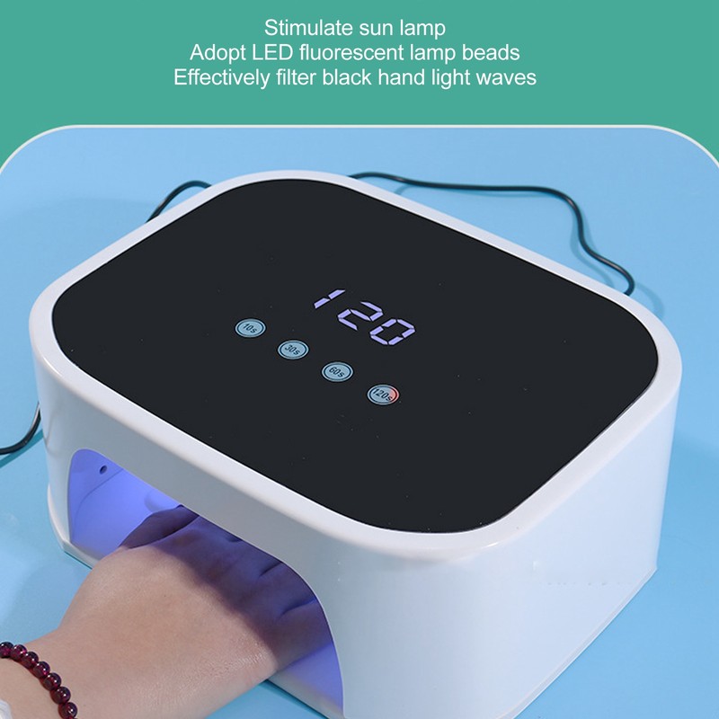 Nail Lamp 168W Large Screen Digital Display 42pcs Light Chips