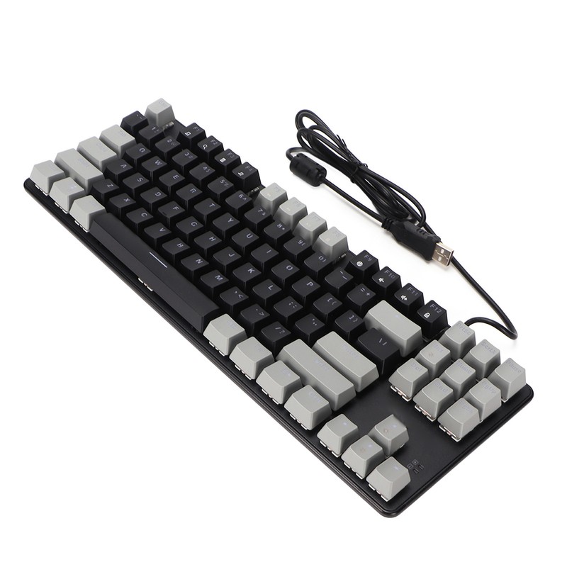 87 Key Mechanical Keyboard RGB Backlight Blue Switch Quick Response