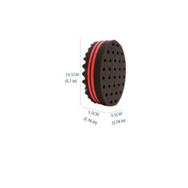 2 pcs Hair Twist Sponge Brush, 5.7 * 3.74 * 2.16 in Hair Curl Brush Sponge Brush Ostiole Afro Hair Sponge for Curls Hair Sponges for Black Men Women