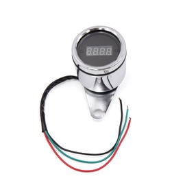 uxcell Universal 12V Red LED Waterproof Motorcycle Digital Tachometer Speedometer Gauge