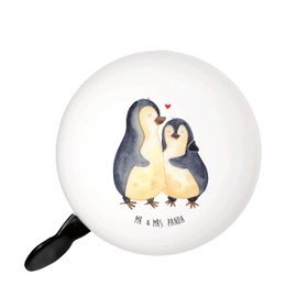 Mr. & Mrs. Panda XL Penguin Hug Bicycle Bell - Gift, Large Bicycle Bell, Proof of Love, Large Bicycle Bell, Motif